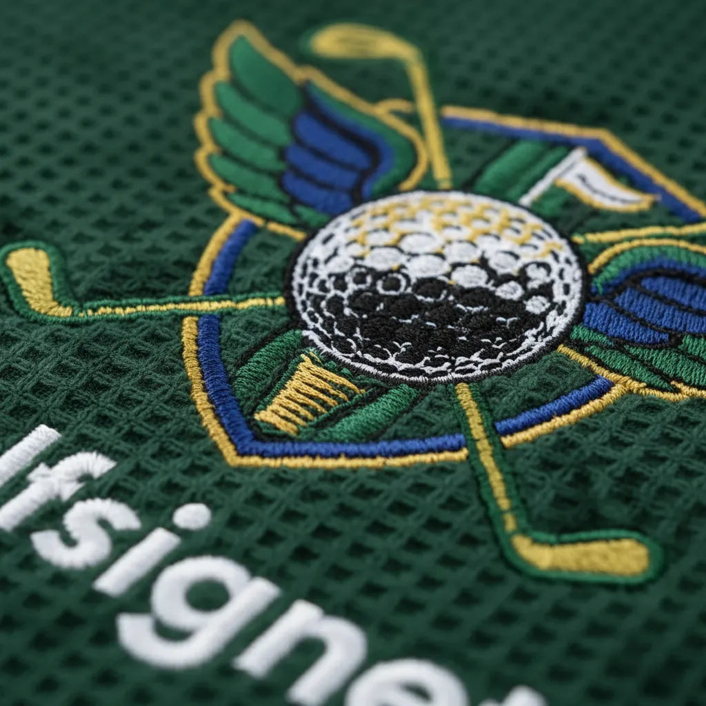 Close-up of Waffle Texture & Stitching