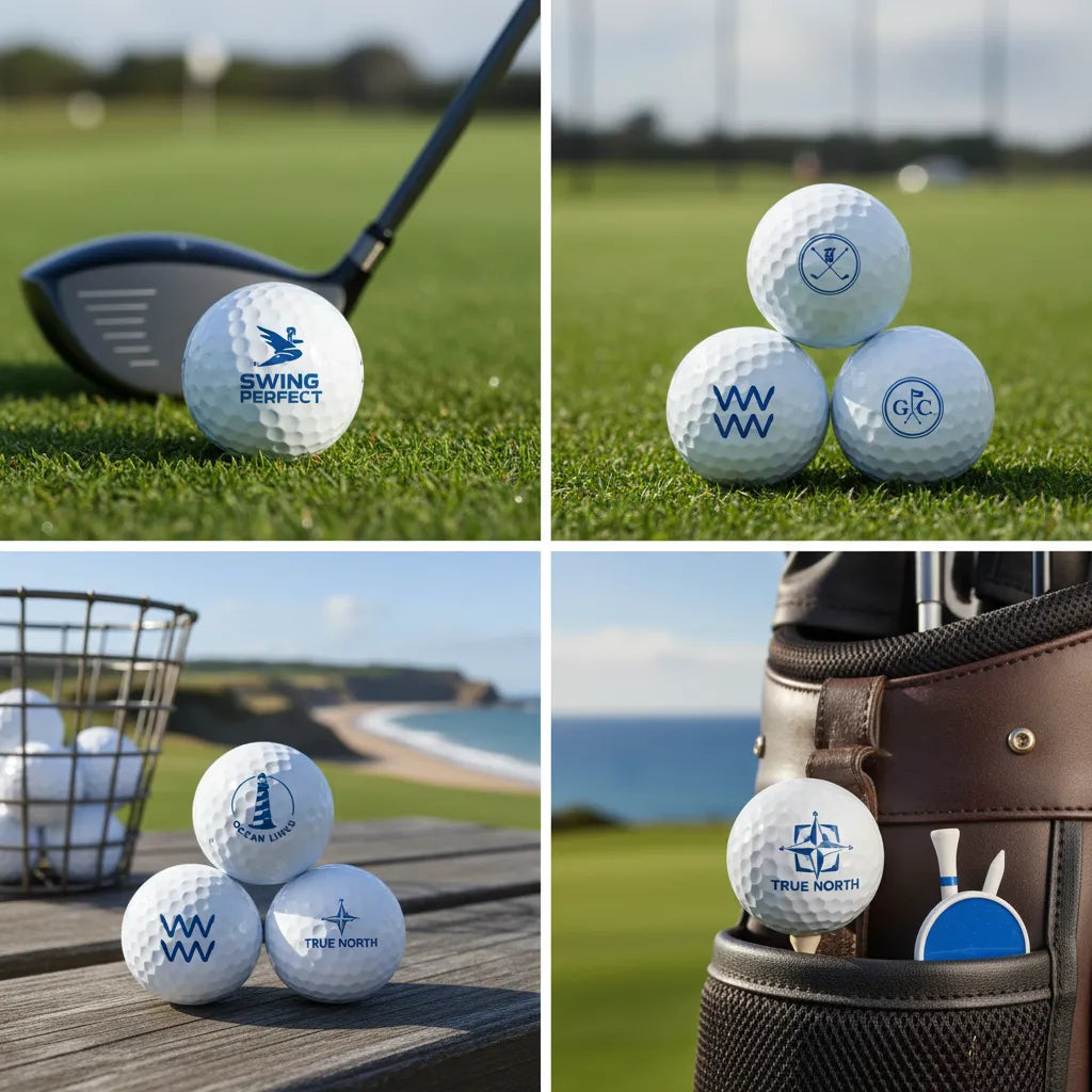 Premium anodized aluminum casing of custom golf ball stamp. Durable metal construction for long-lasting use.