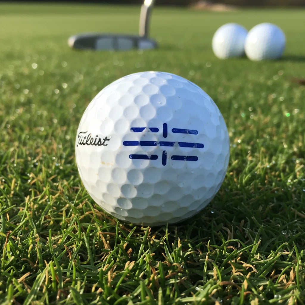 Golf ball stamp, Side A, line markings