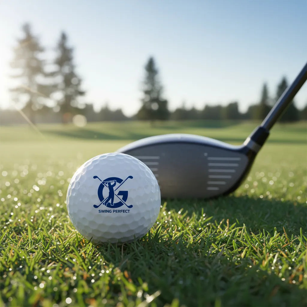 Bulk custom stamped golf balls for corporate events and charity tournaments. Personalized logo golf gifts.